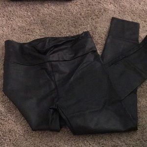 Forever 21 black leather leggings